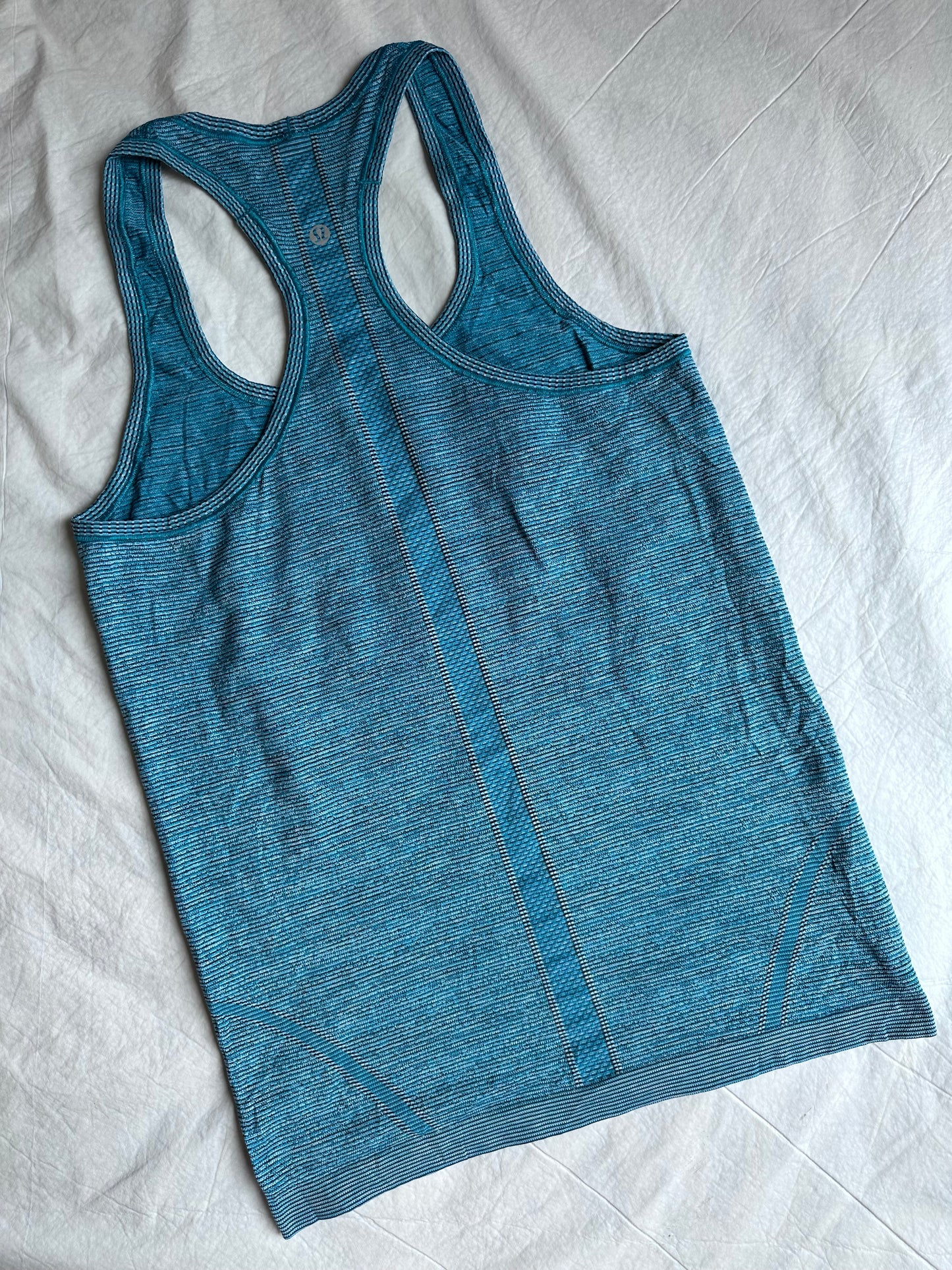Tank Racerback 8 Lululemon azul jaspeada