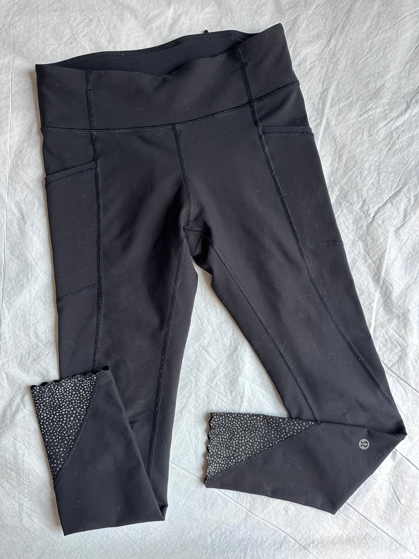 Legging 4 Lululemon negro/reflejantes
