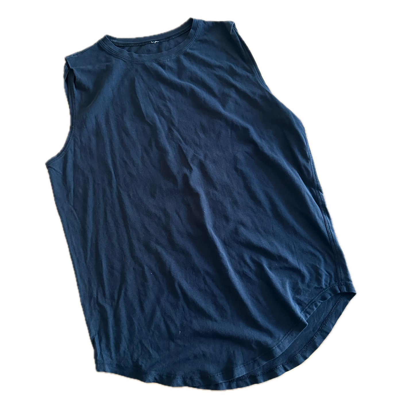 Tank 8 negra de algodón