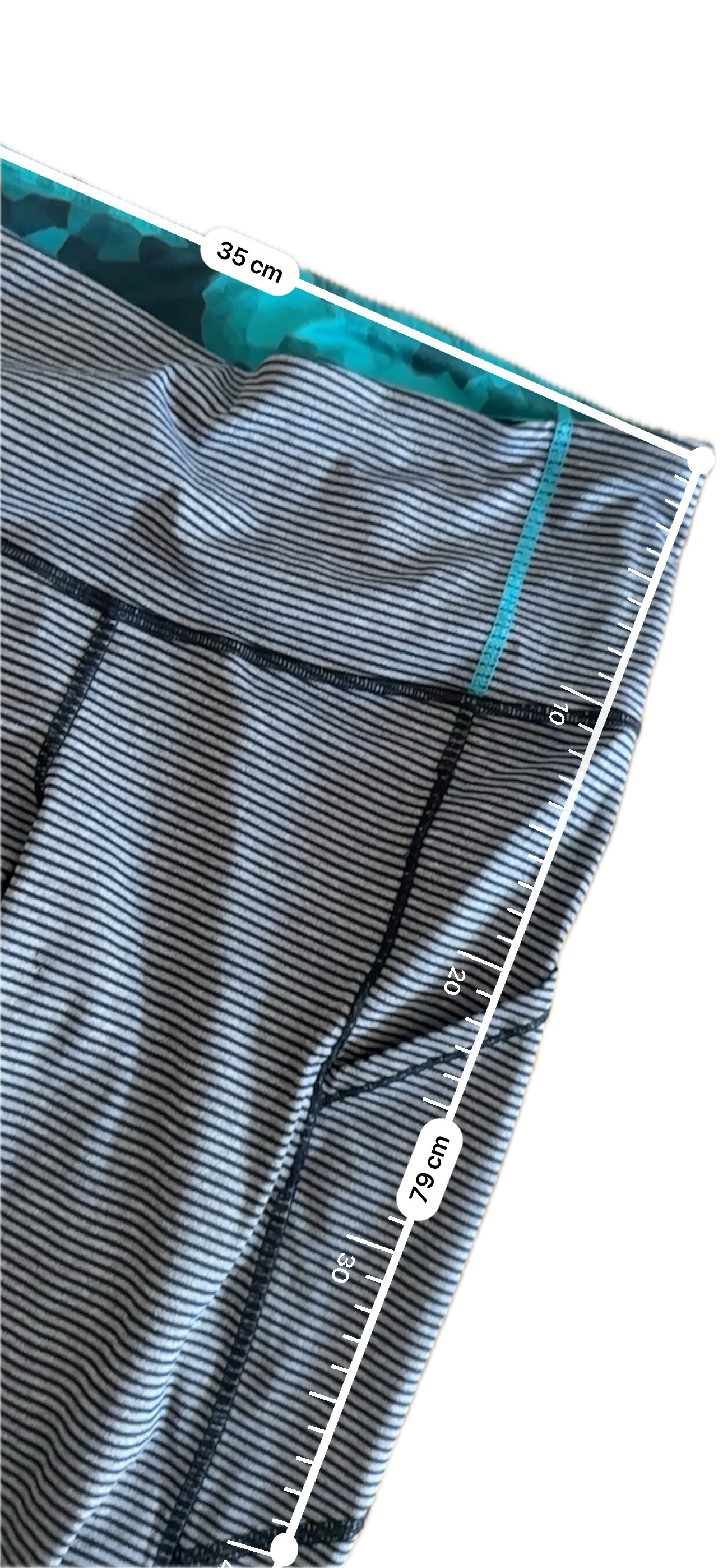 Legging 8 rayitas gris y negro