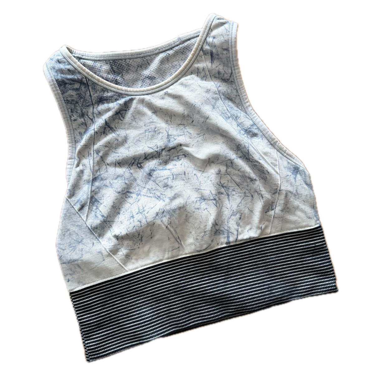 Crop top talla 4 smoke azul