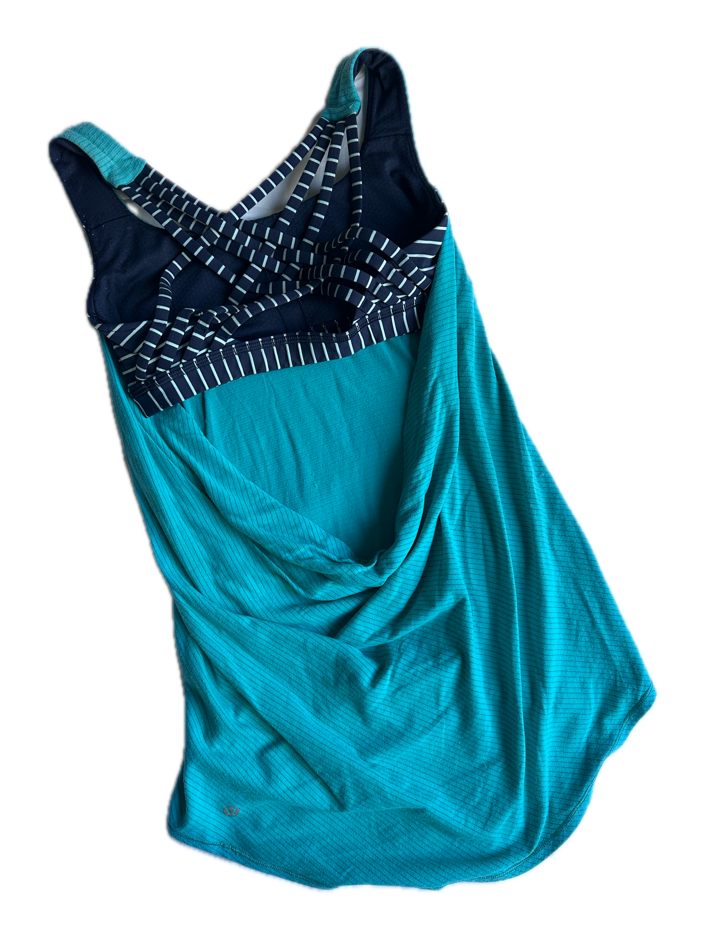 Tank 2 Lululemon azul rayas