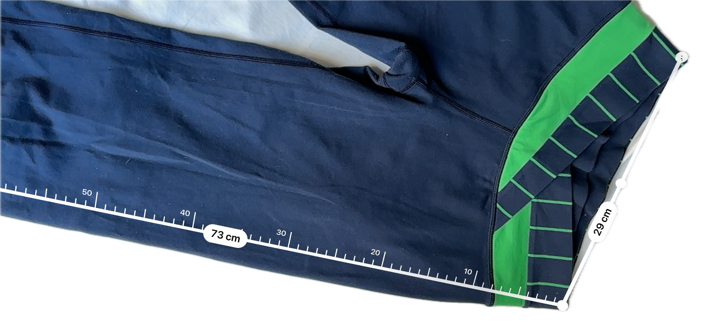 Legging 4 wide leg azul marino