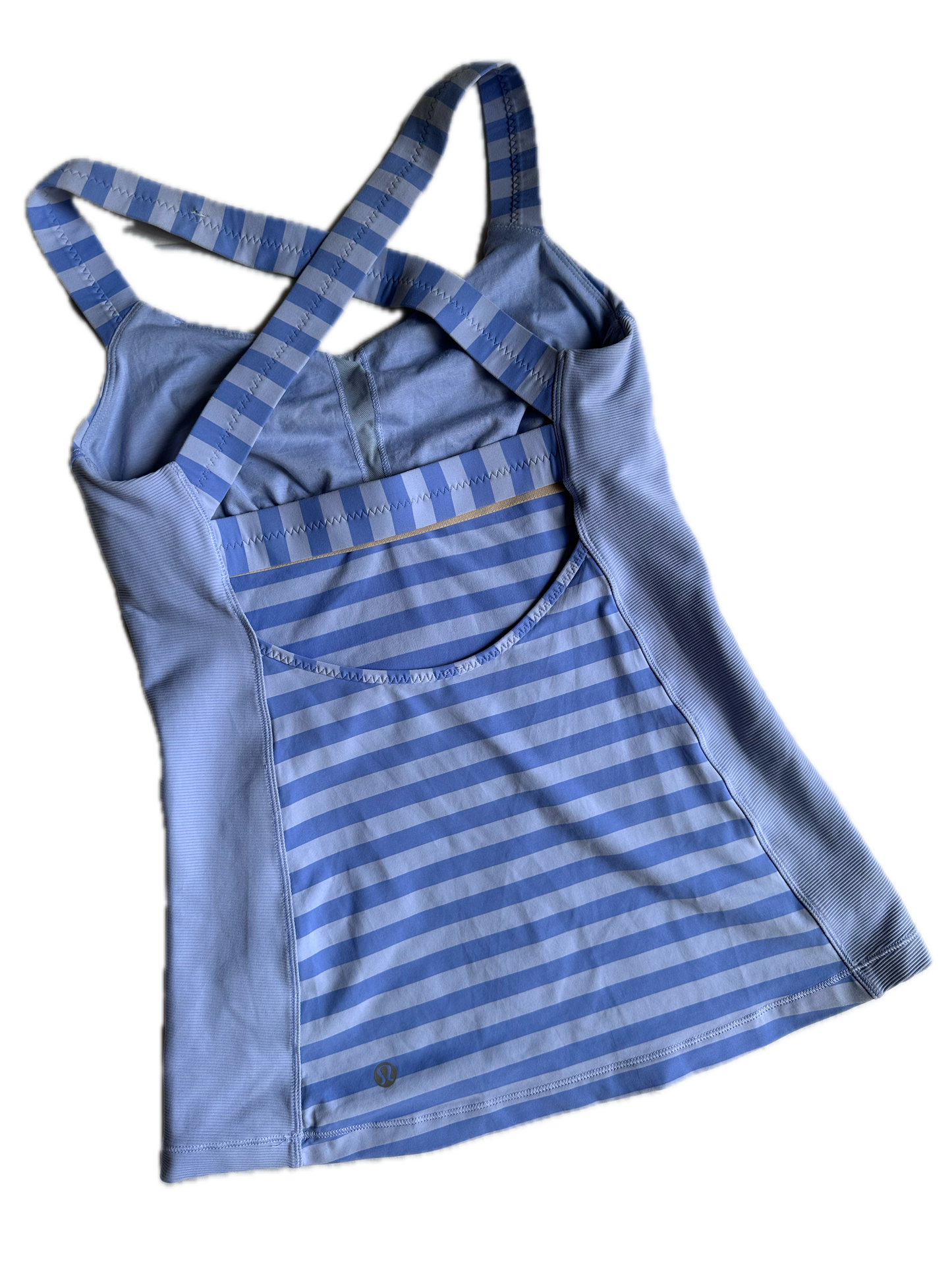 Tank top 6 azul con rayas