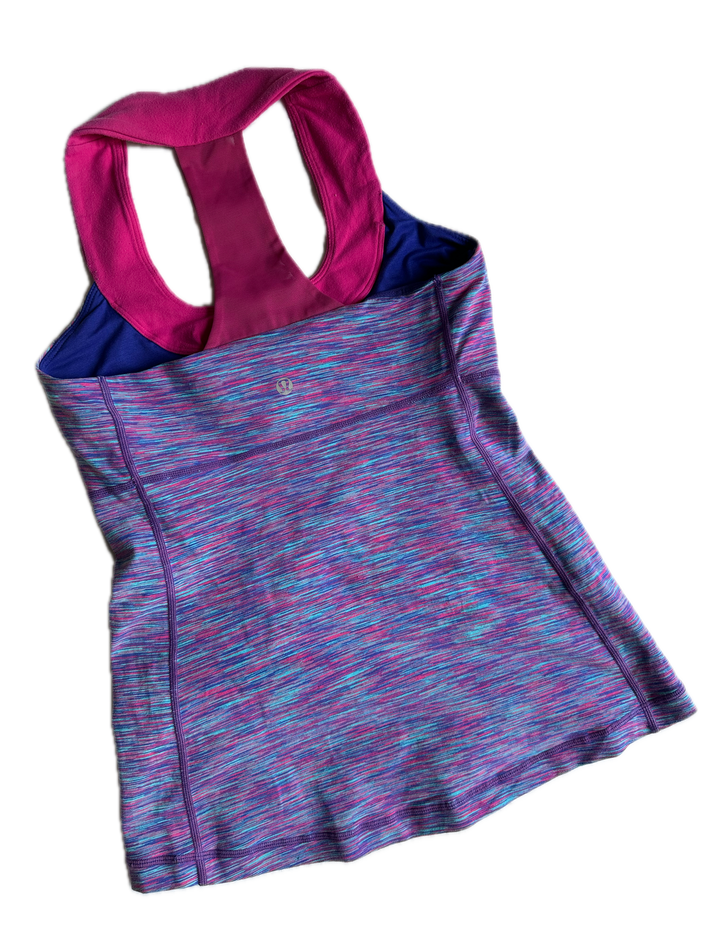 Top 6 morado con rayas rosas
