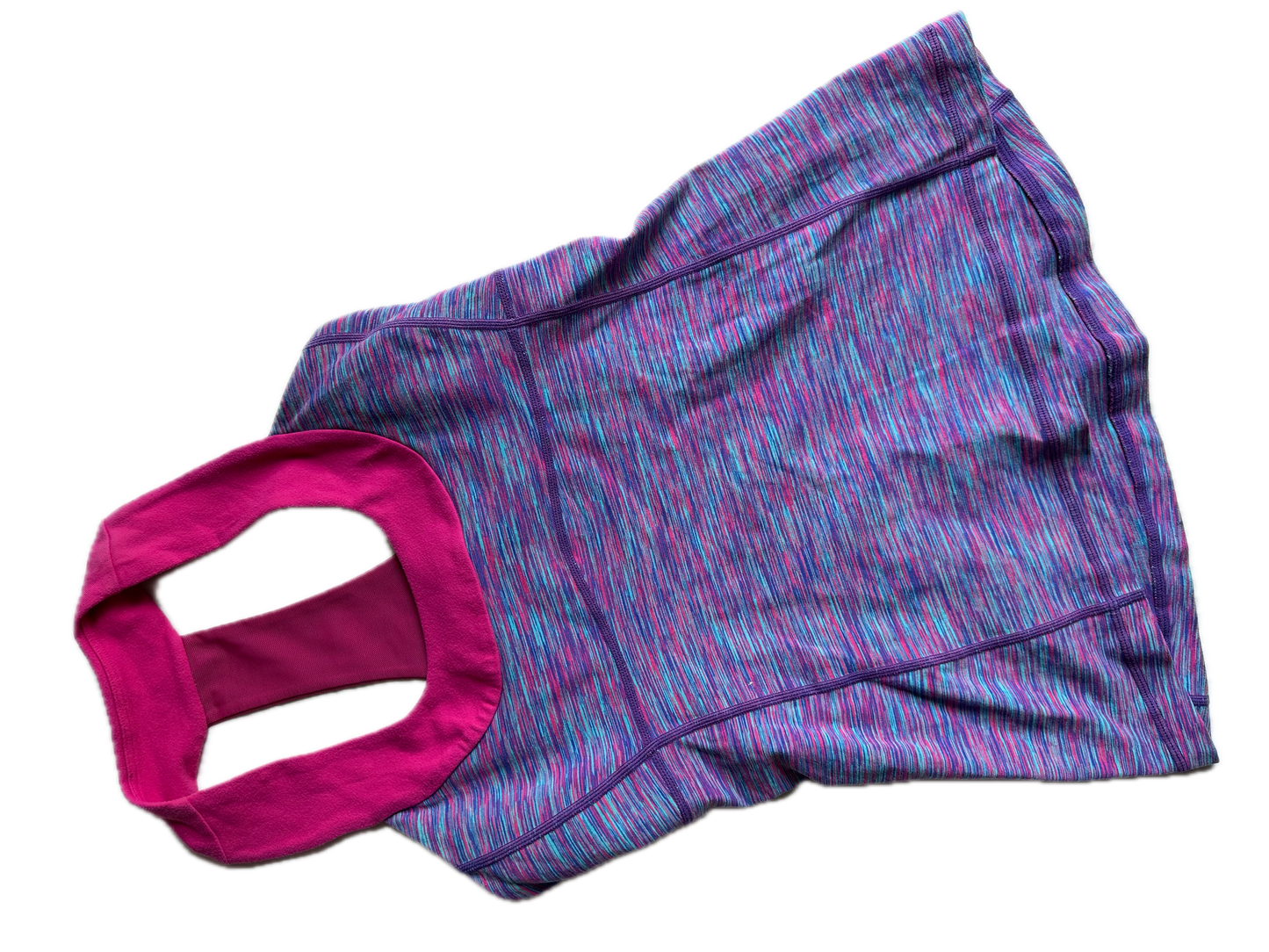 Top 6 morado con rayas rosas
