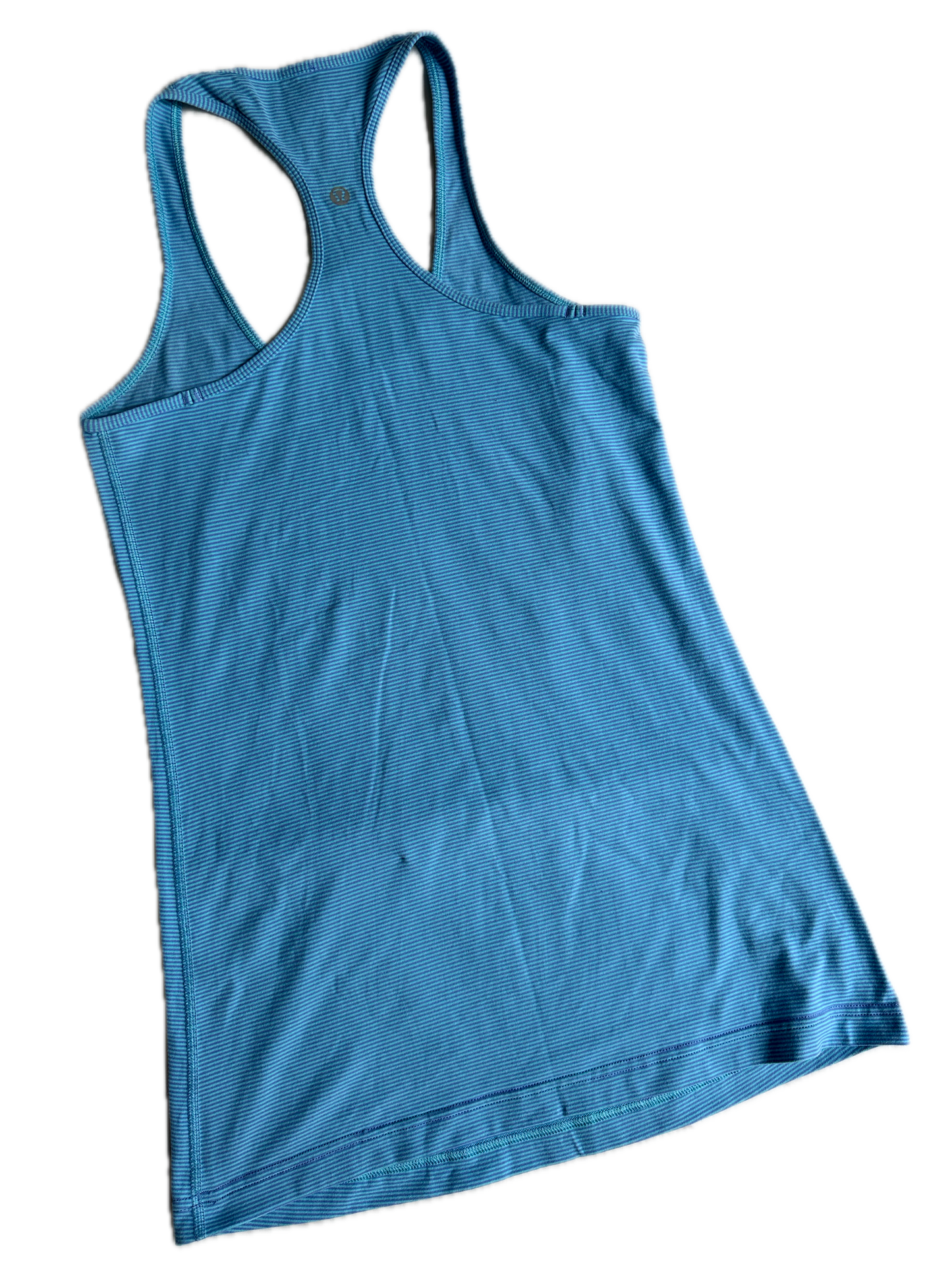 Tank 8 azul con rayitas tenues