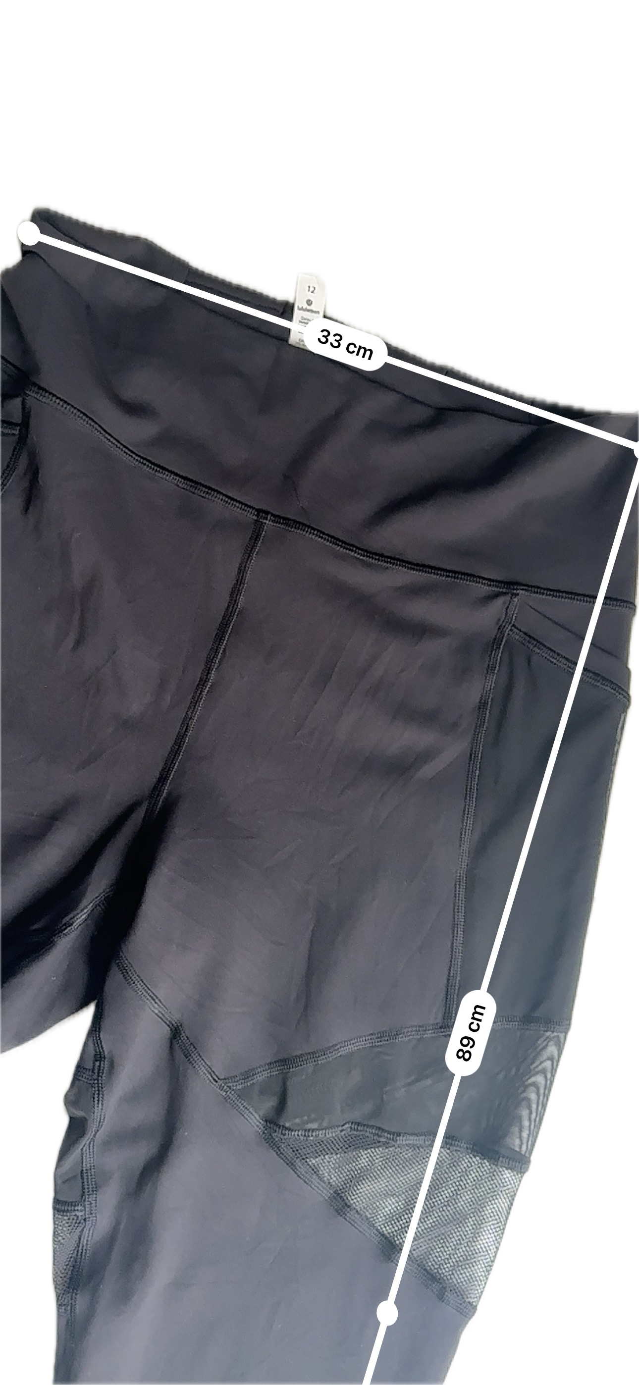 Legging 12 diseño transparencias negro