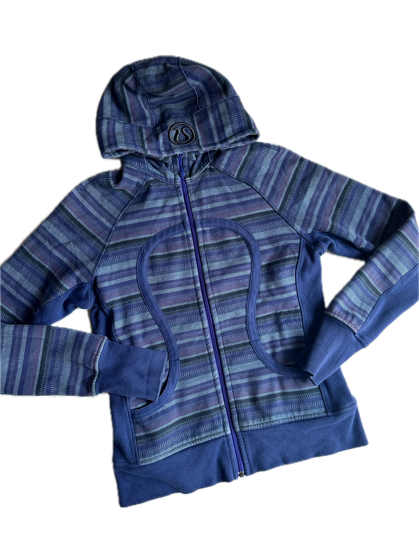 Hoodie 10 rayas moradas