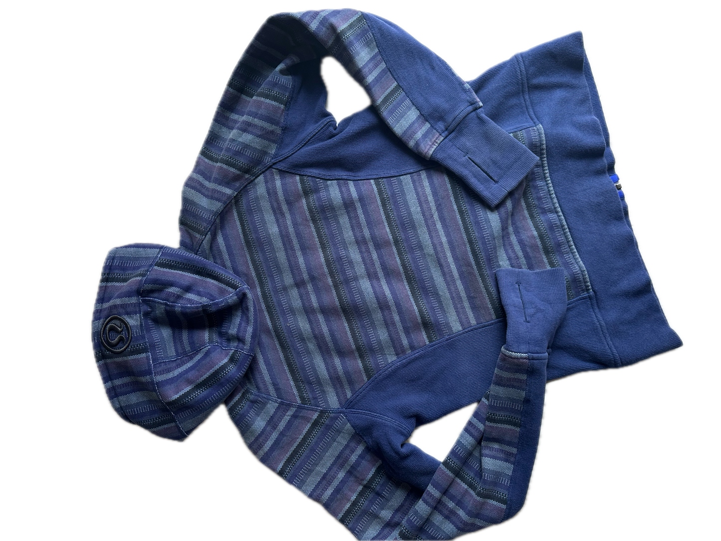 Hoodie 10 rayas moradas
