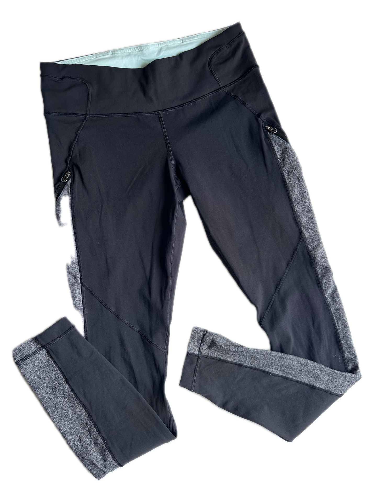 Legging 6 negro laterales gris