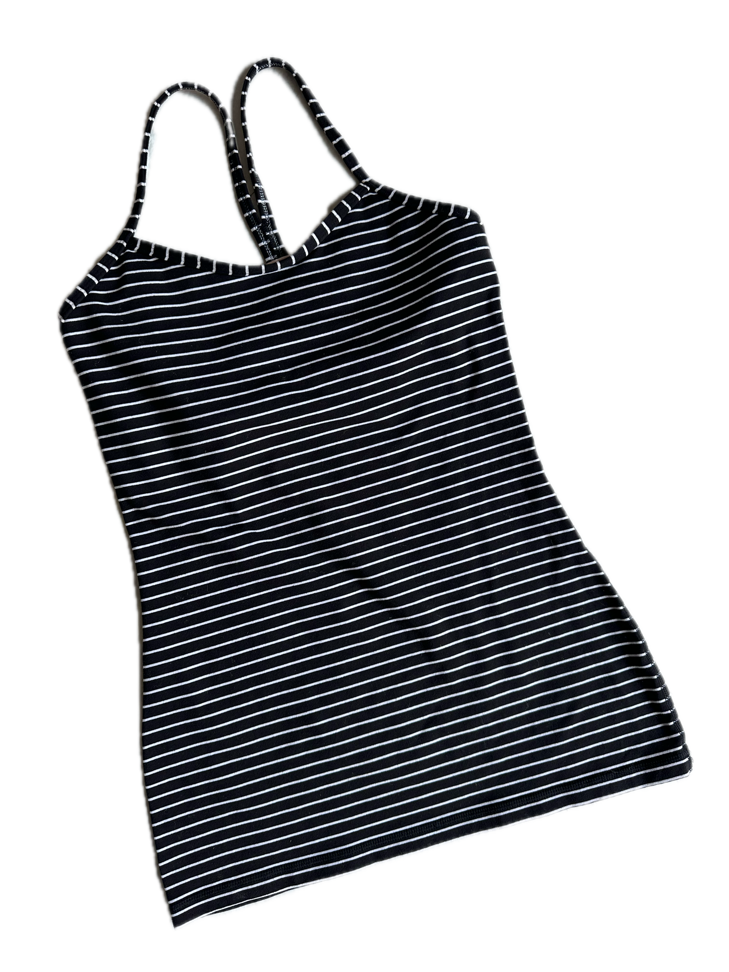 Tank top 4 rayas azul marino/blanco