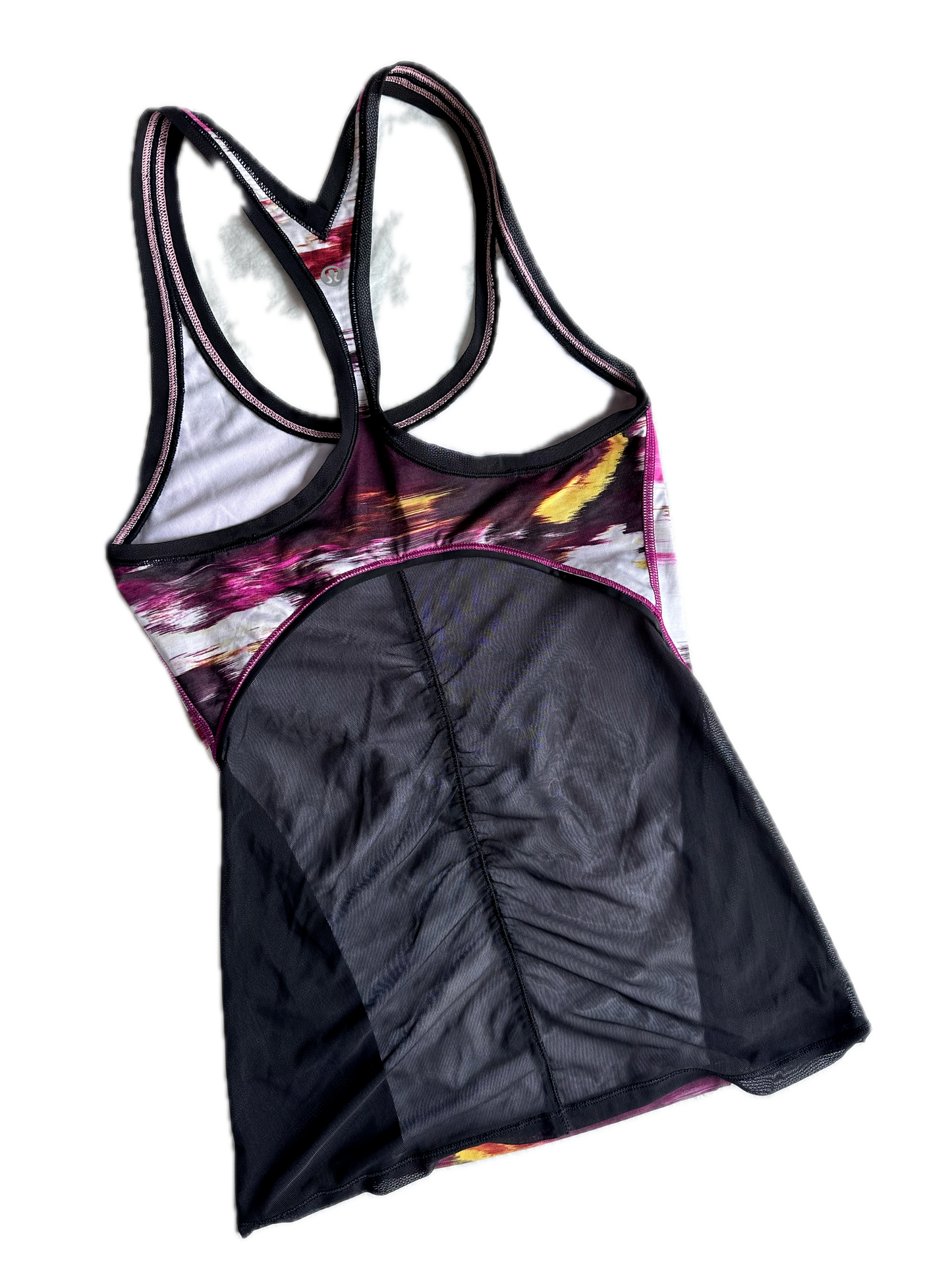 Tank top 4 print colores y mesh en espalda