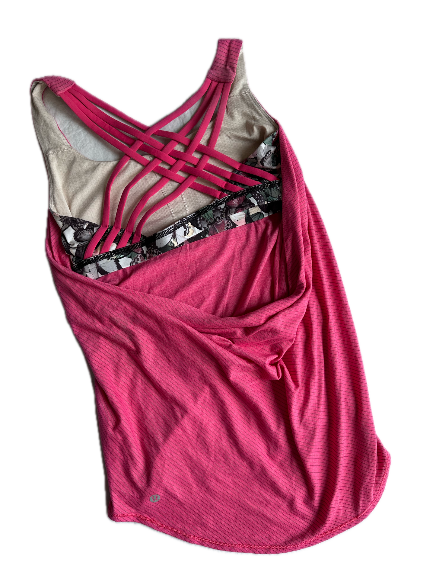 Tank top 4 rosa con tirantes espalda