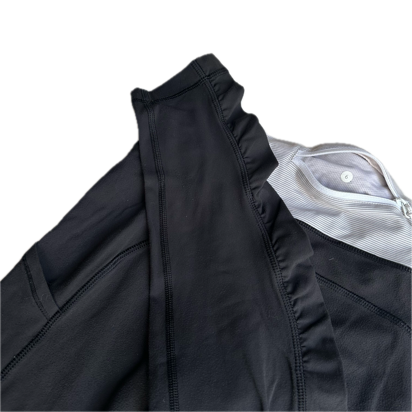 Legging 6 negro holán en pantorrillas