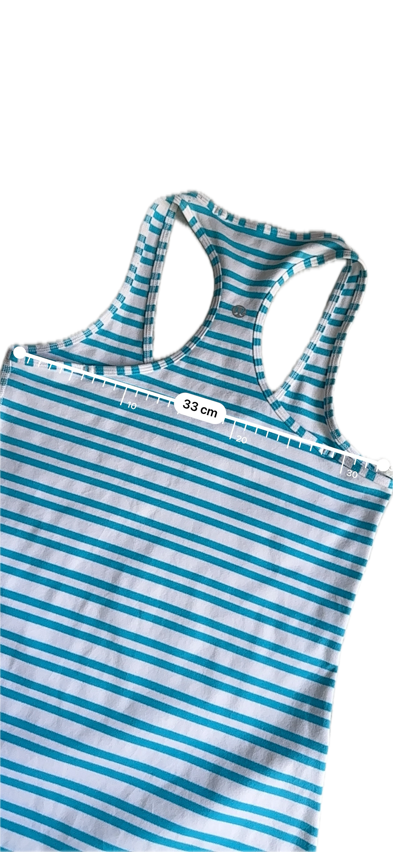Tank 6 rayas blancas y azules