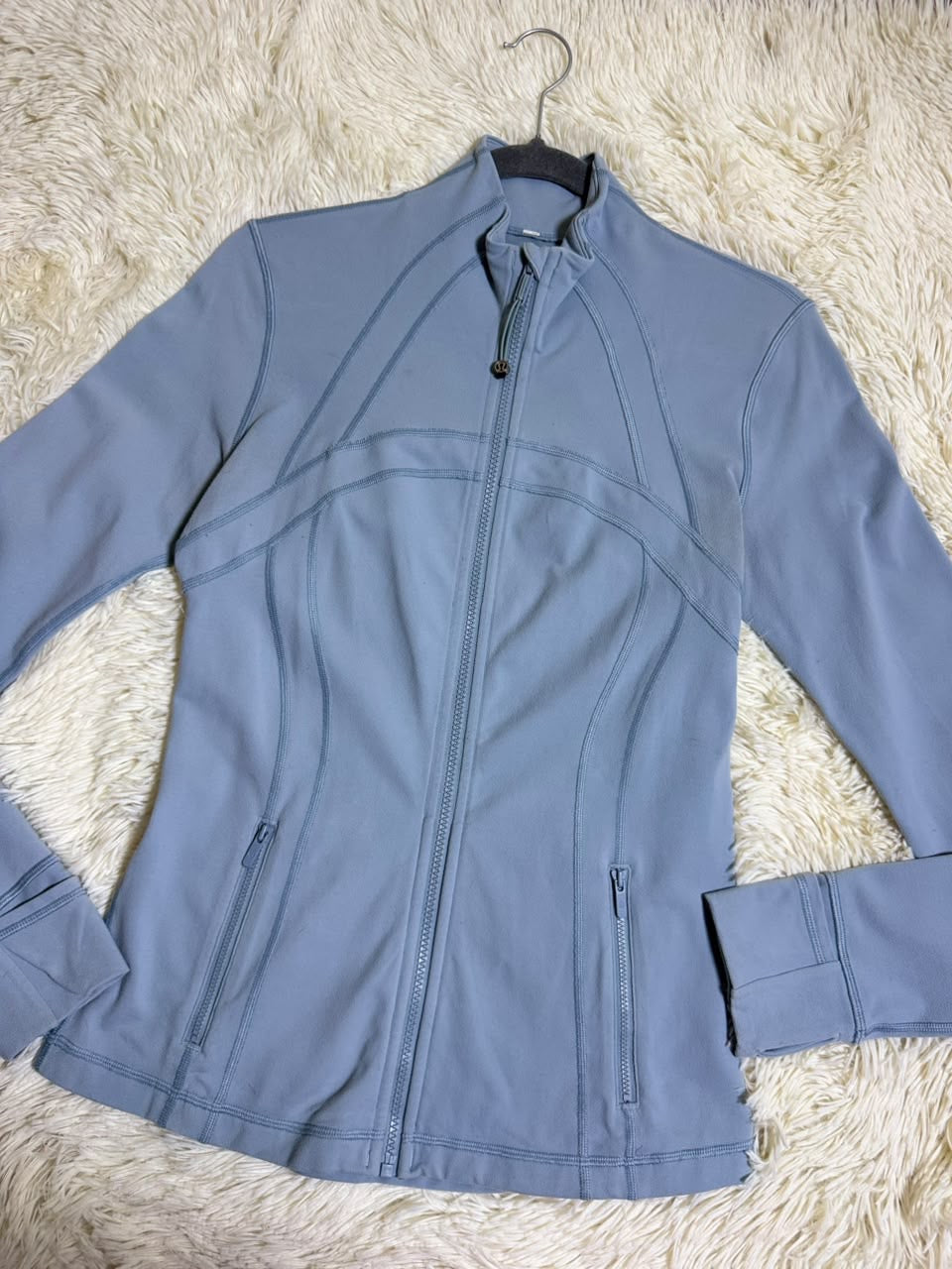 Define jacket azul talla 8