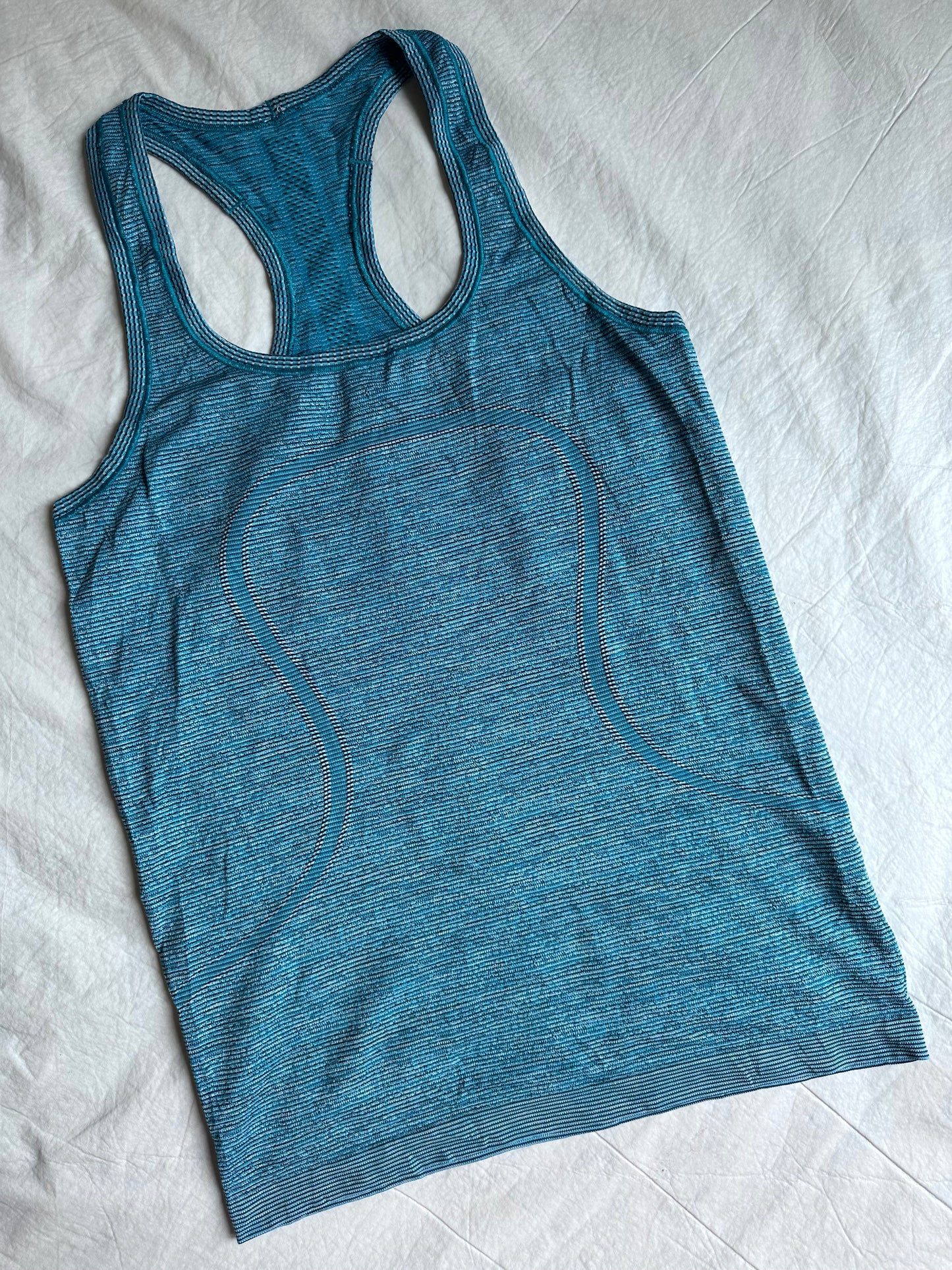 Tank Racerback 8 Lululemon azul jaspeada