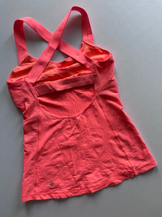 Tank 6 Lululemon naranja fosfo fosfo