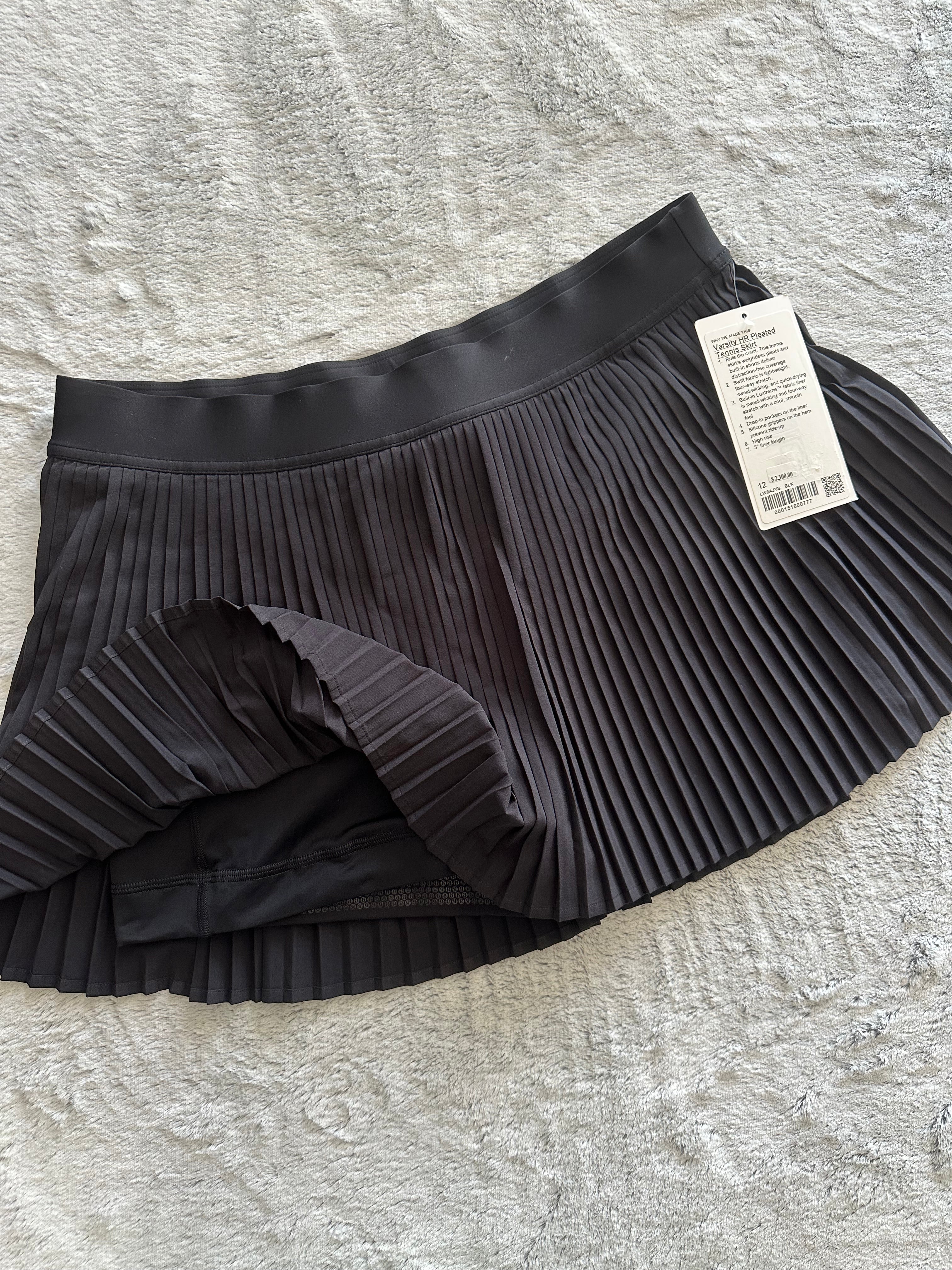 Varsity Tennis skirt Lululemon talla XL nuevo