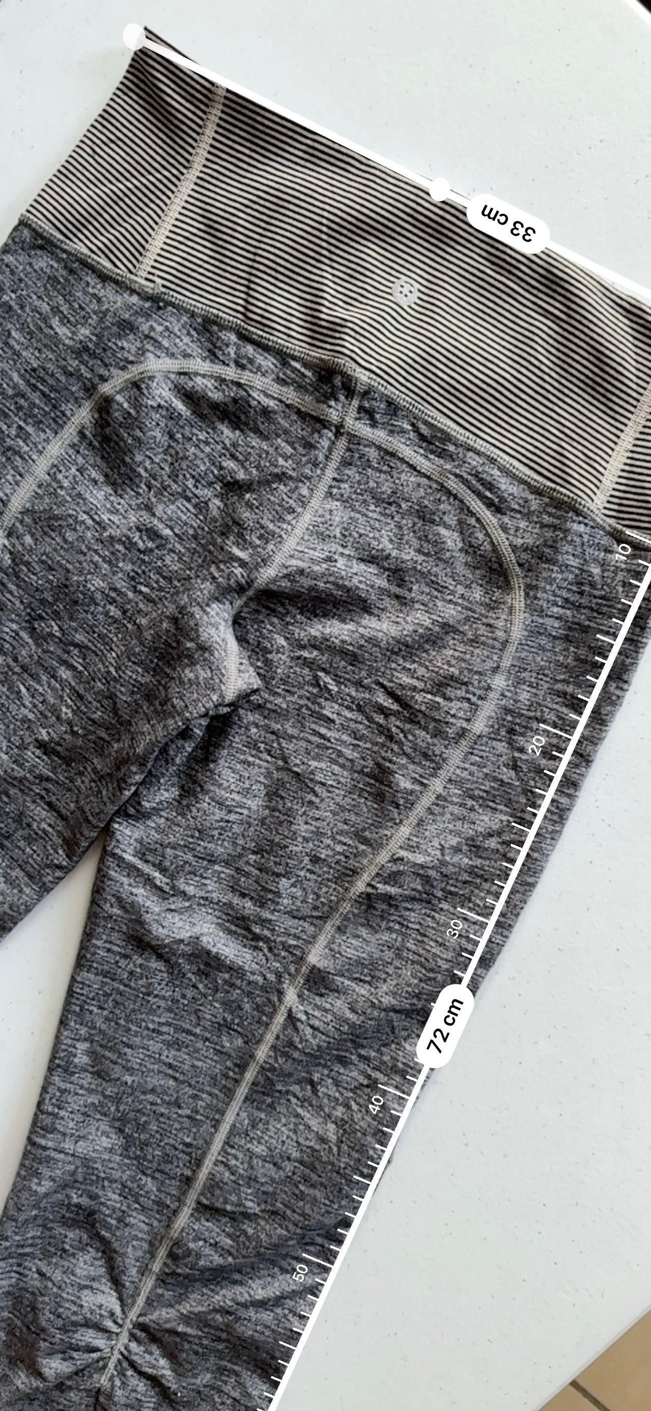 Legging 3/4 6 Lululemon gris