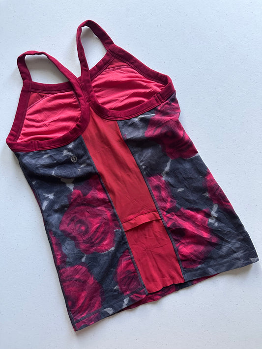 Tank 4 Lululemon Flores Rojas