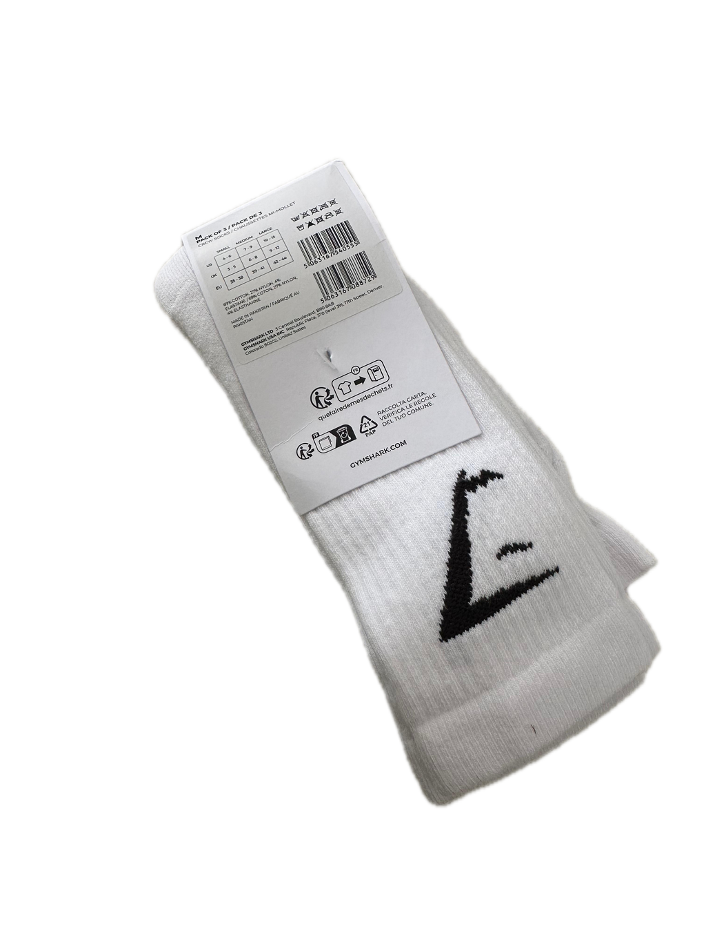 Calcetas GYMSHARK blancas
