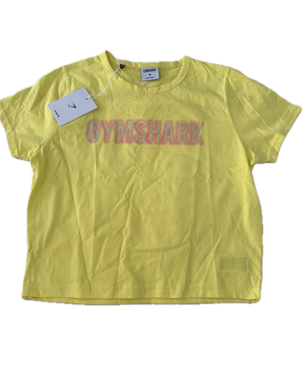 Playera GYMSHARK talla M amarilla