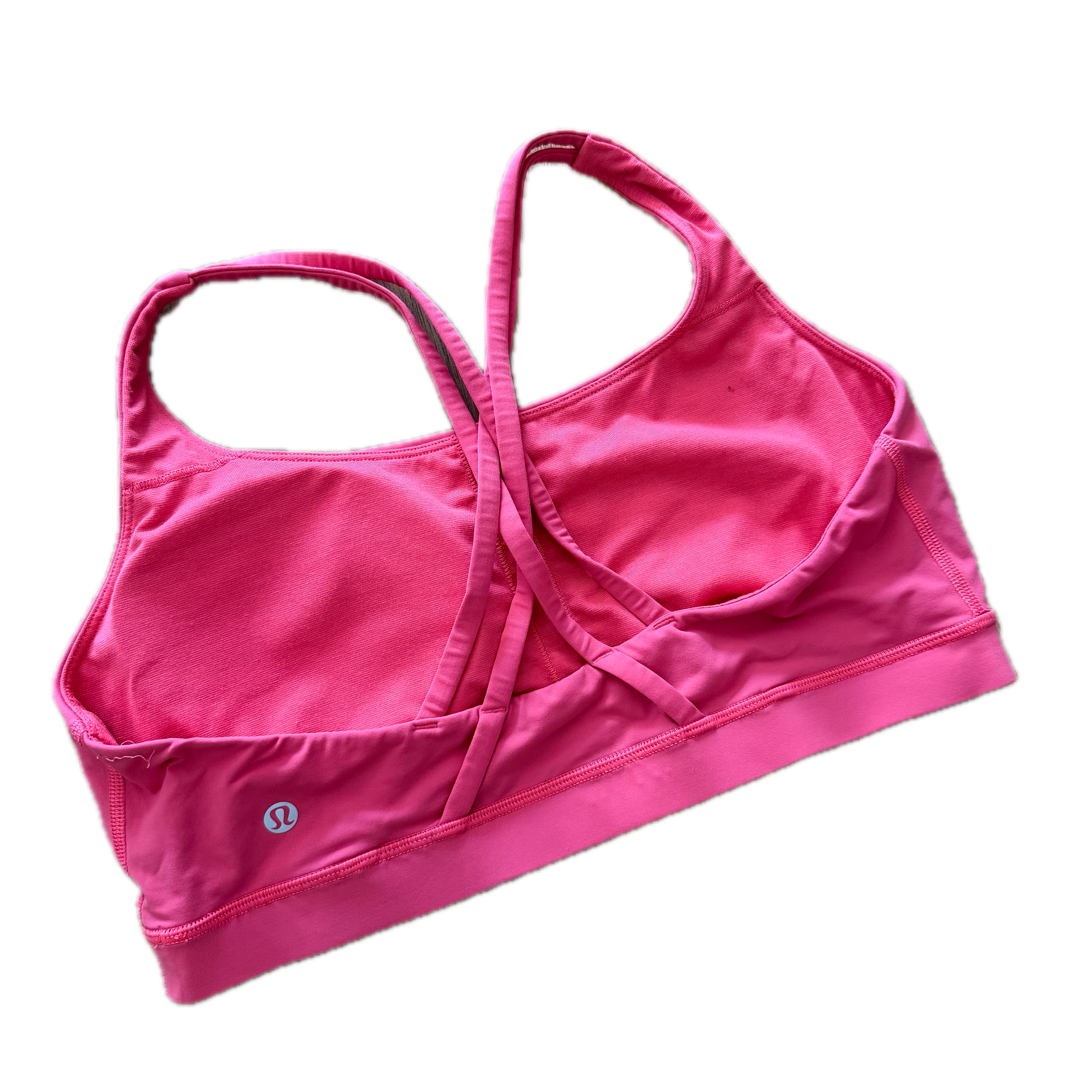 Top talla 12 rosa espalda cruzada