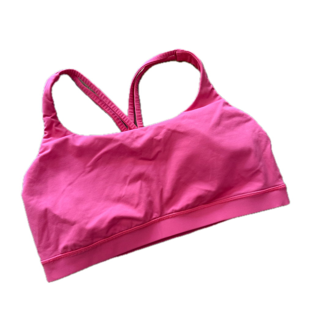 Top talla 12 rosa espalda cruzada