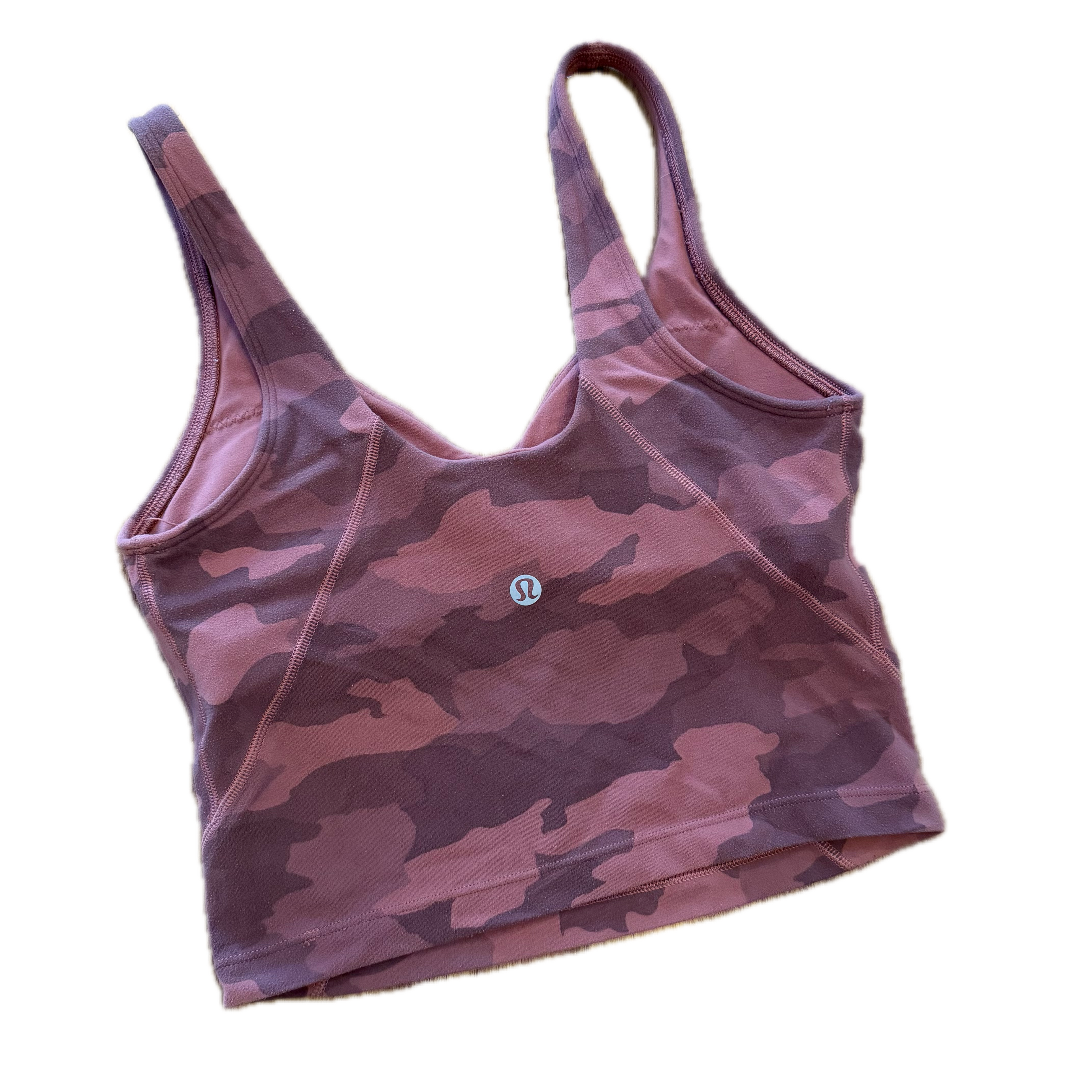 Crop top Lululemon 2XCH camo rosas