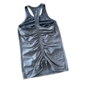 Tank talla 2 gris con fruncido en espalda