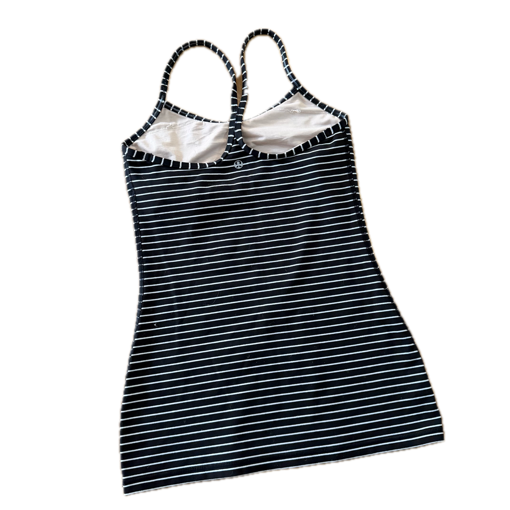 Tank top talla 4 de rayas negro y blanco