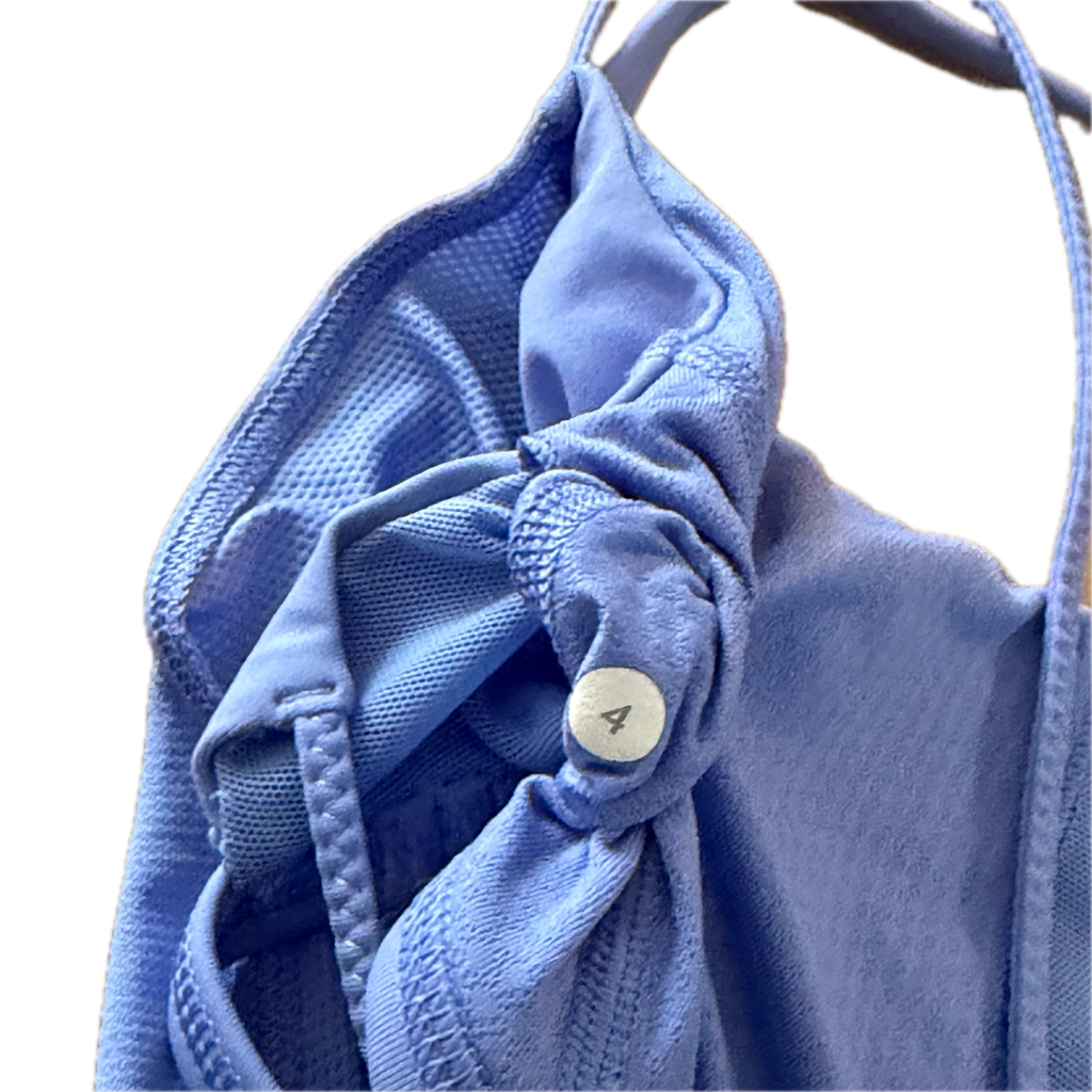 Tank top talla 4 azul fit holado