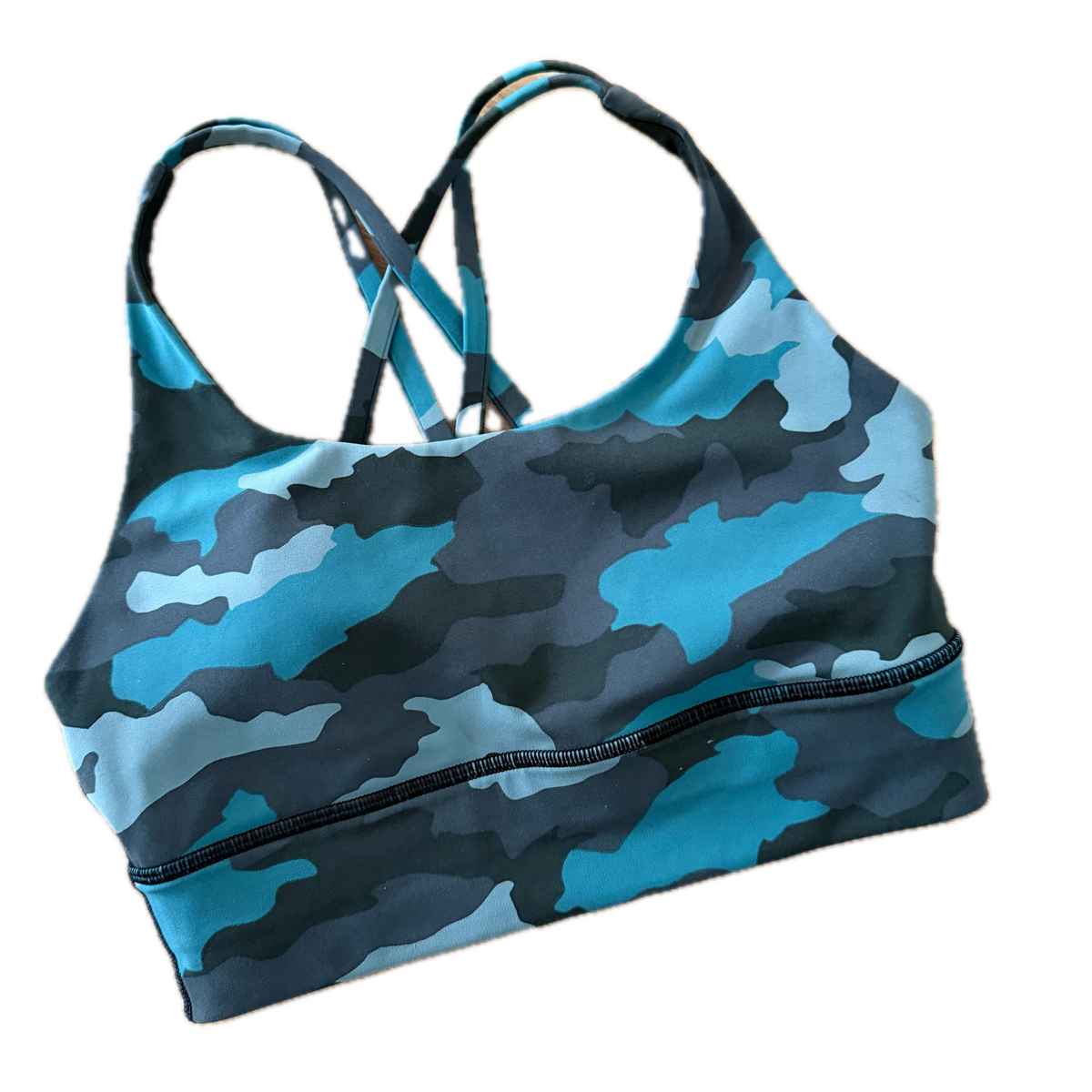 Top talla 4 camo azules
