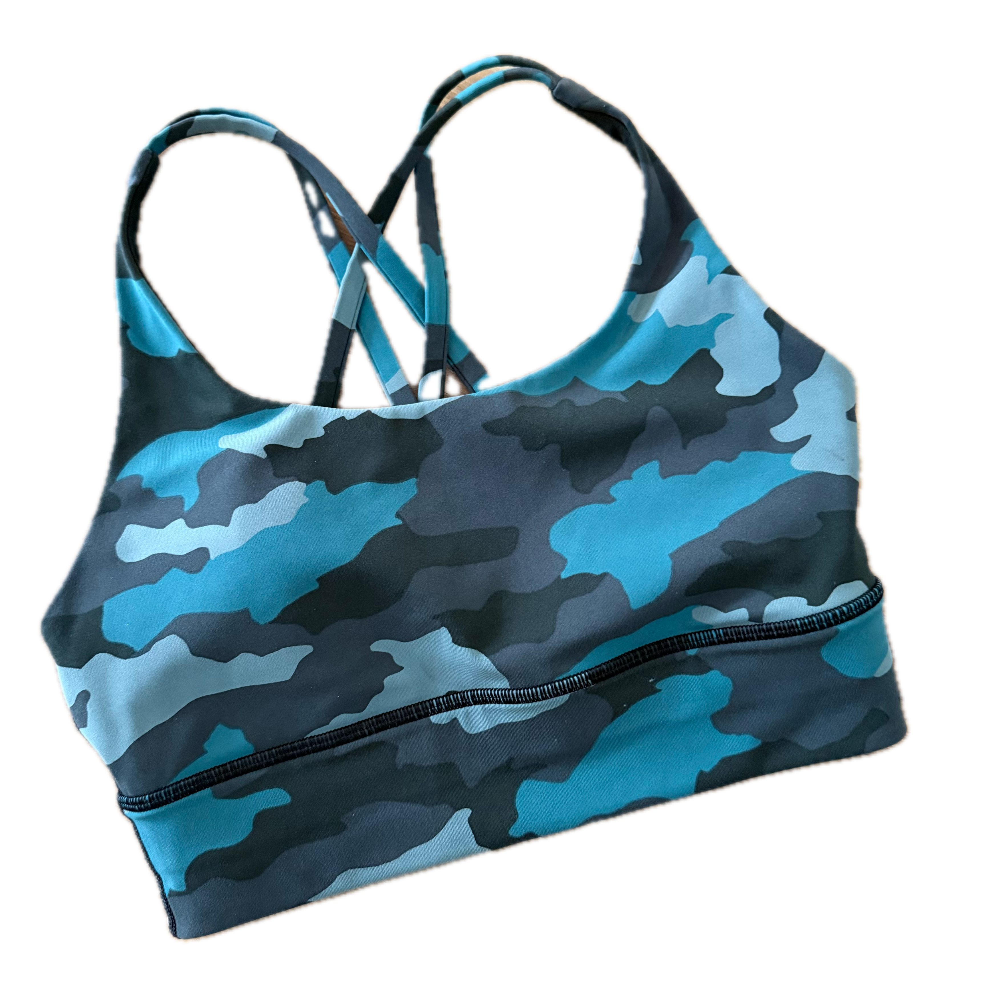 Top talla 4 camo azules