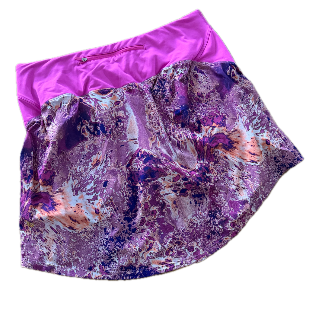 Falda Lululemon talla L print rosas