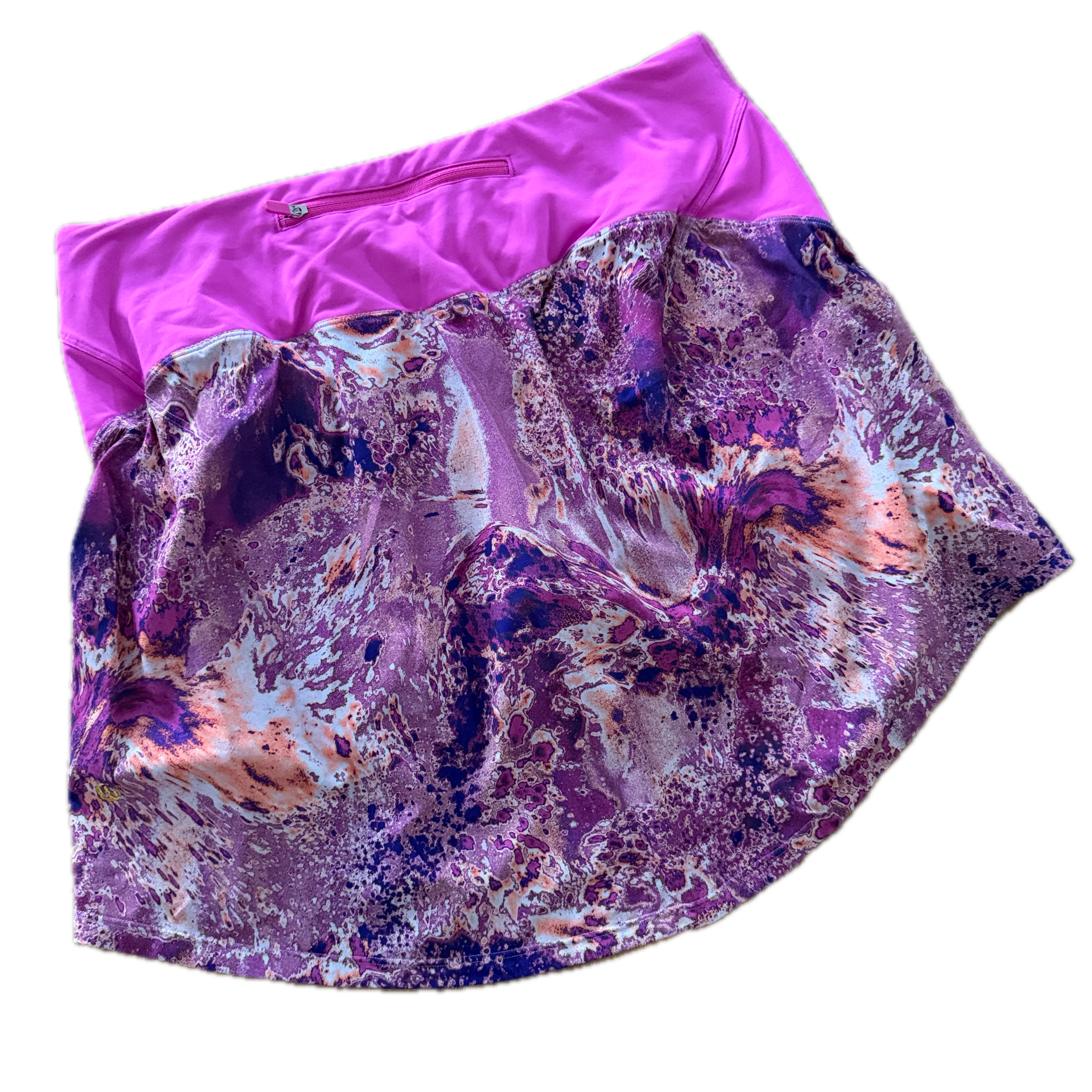 Falda Lululemon talla L print rosas