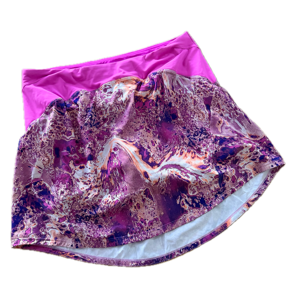 Falda Lululemon talla L print rosas