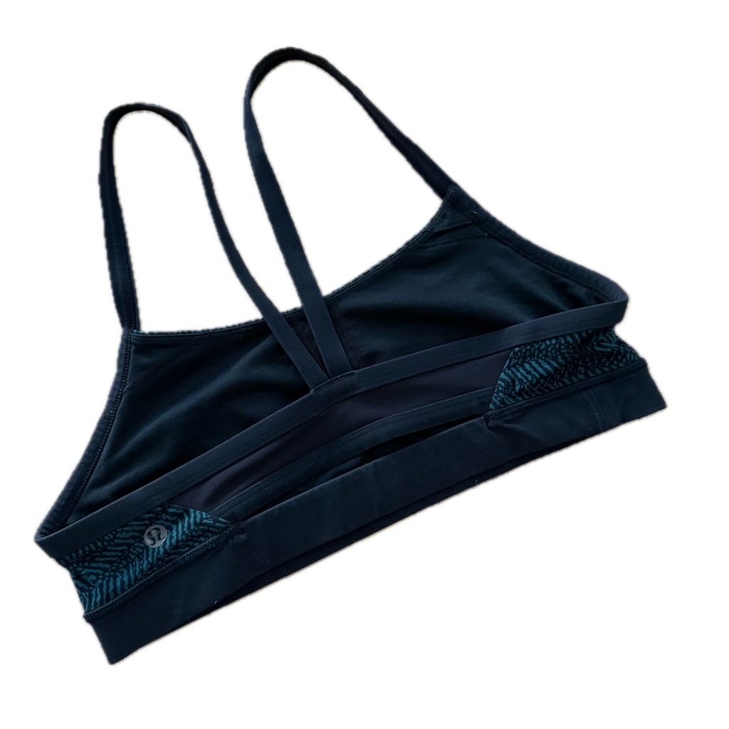 Top Lululemon talla L print verde/negro