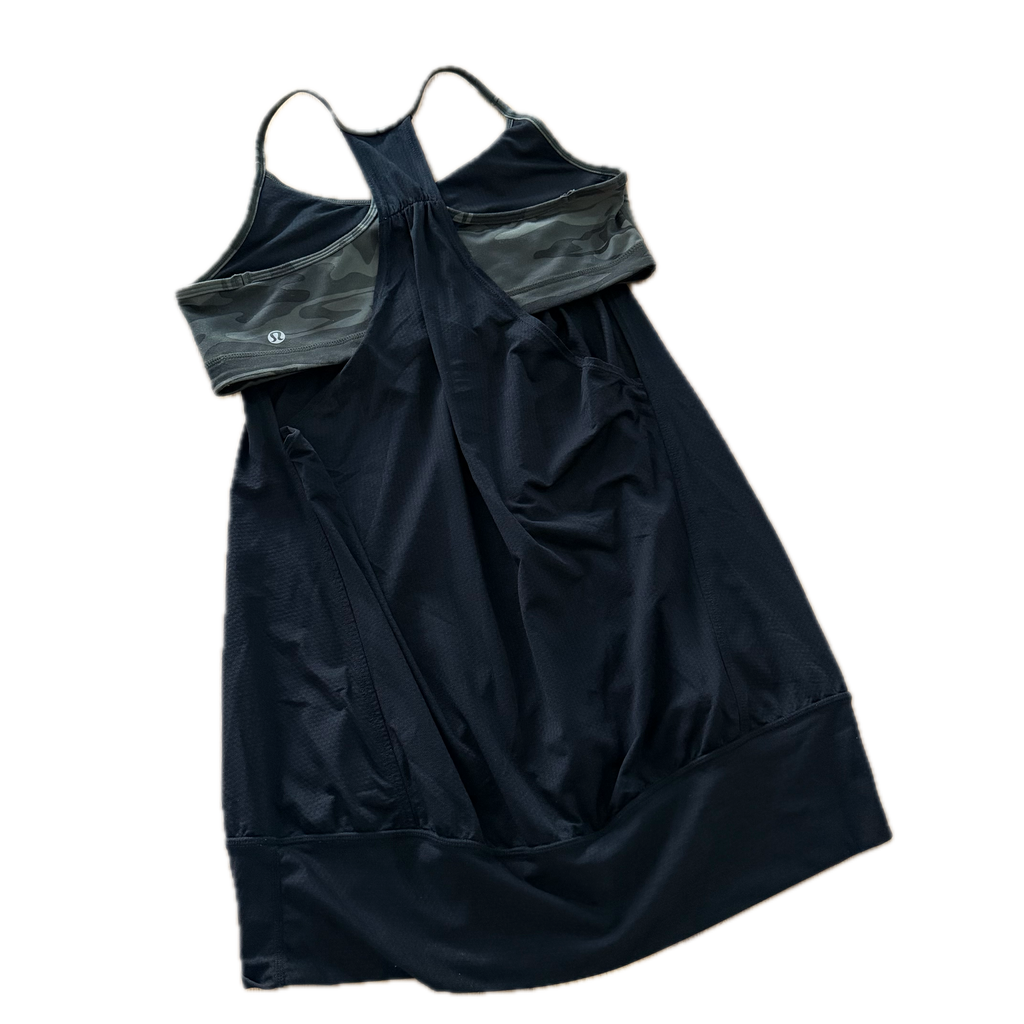 Tank talla 12 negro con top verde