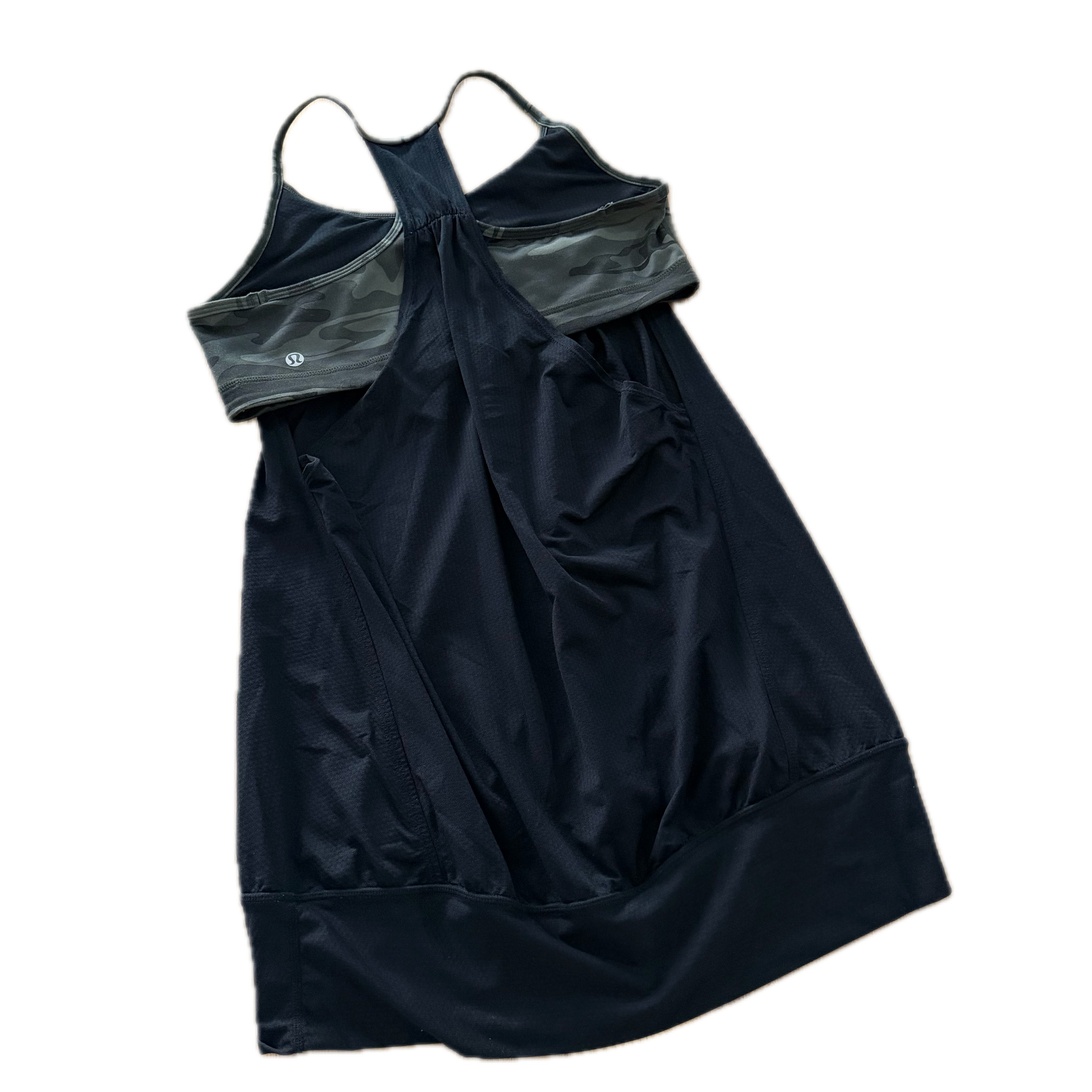 Tank top Lululemon talla XL negra top verde