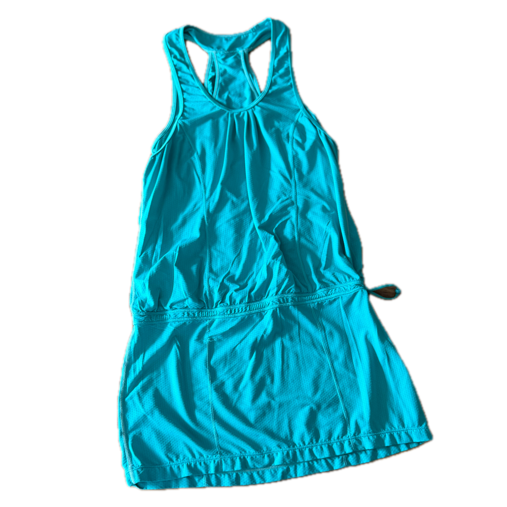 Vestido talla 6 azul aqua