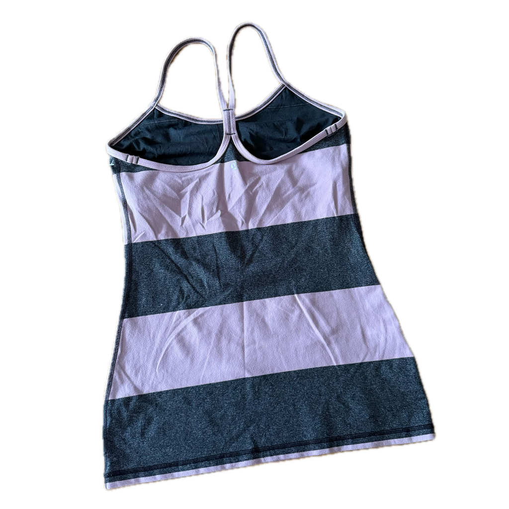 Tank top talla 6 rayas rosas y gris