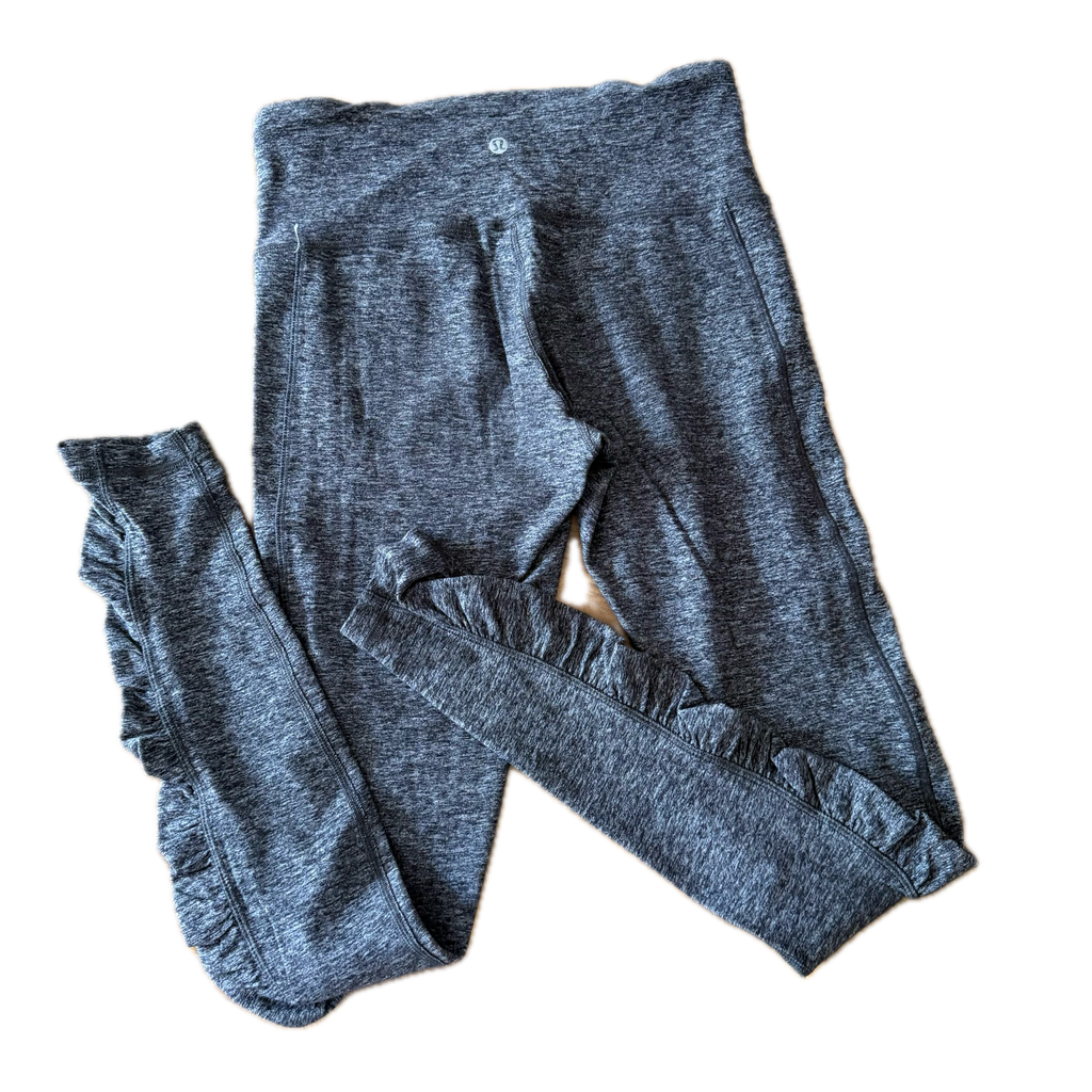 Legging talla 6 gris con olán
