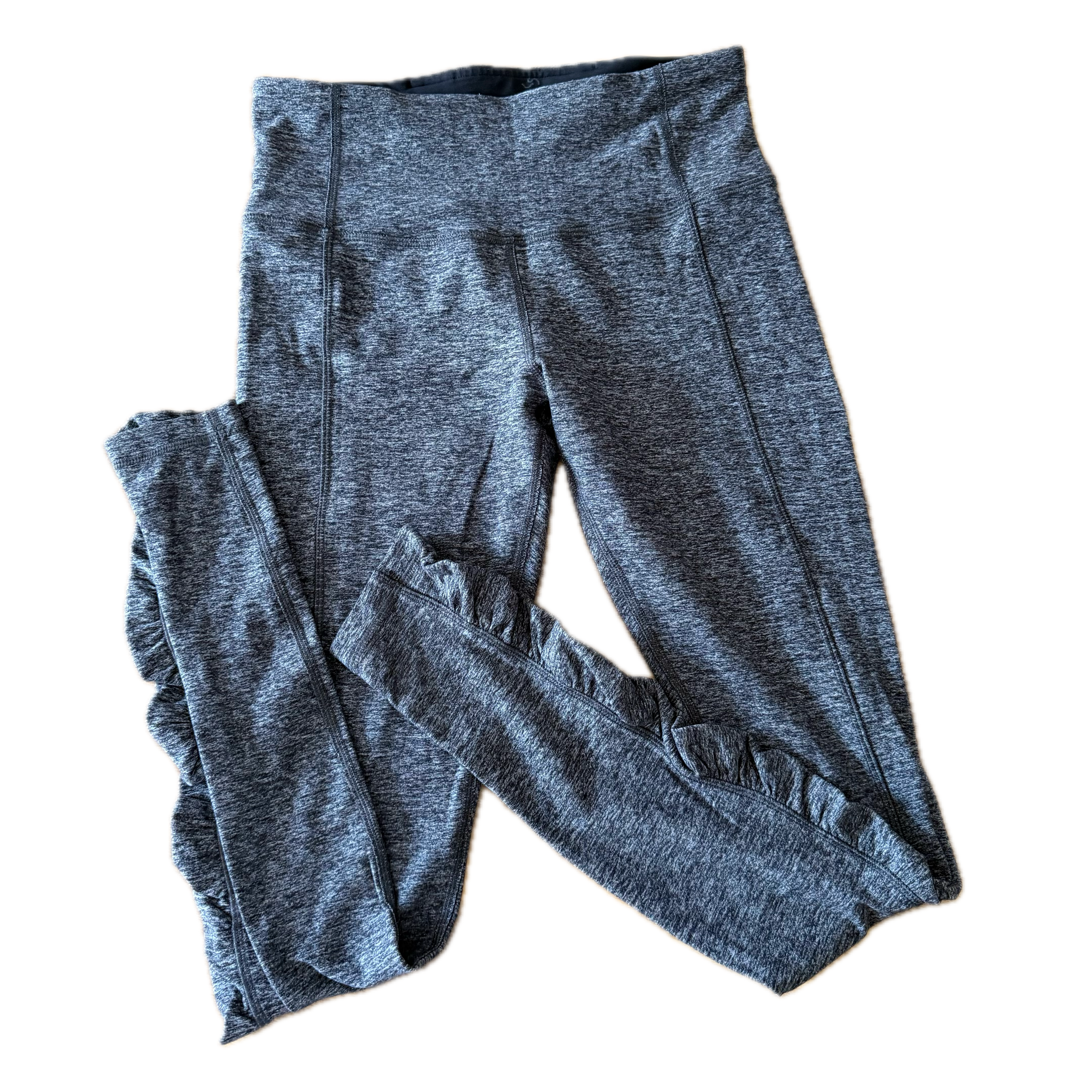 Legging talla 6 gris con olán