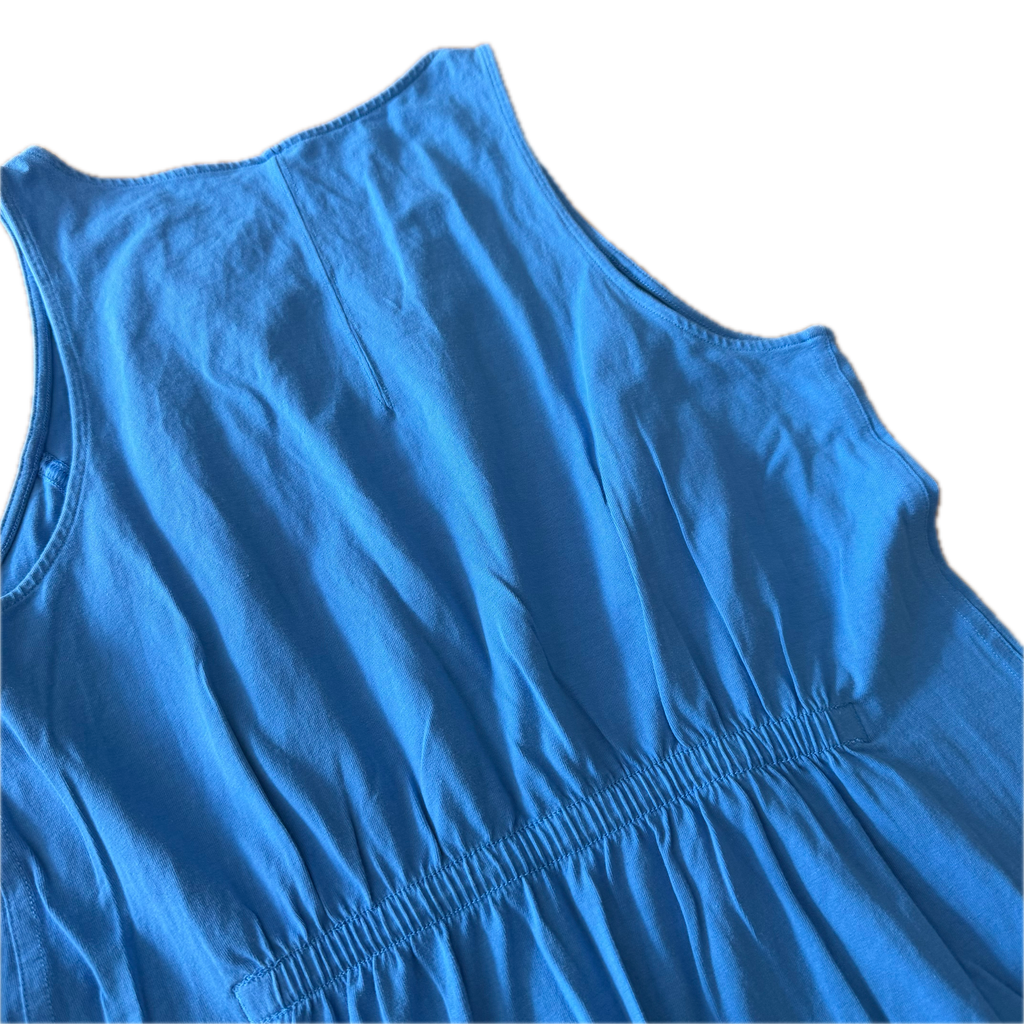 Vestido talla 8-10 azul de algodón