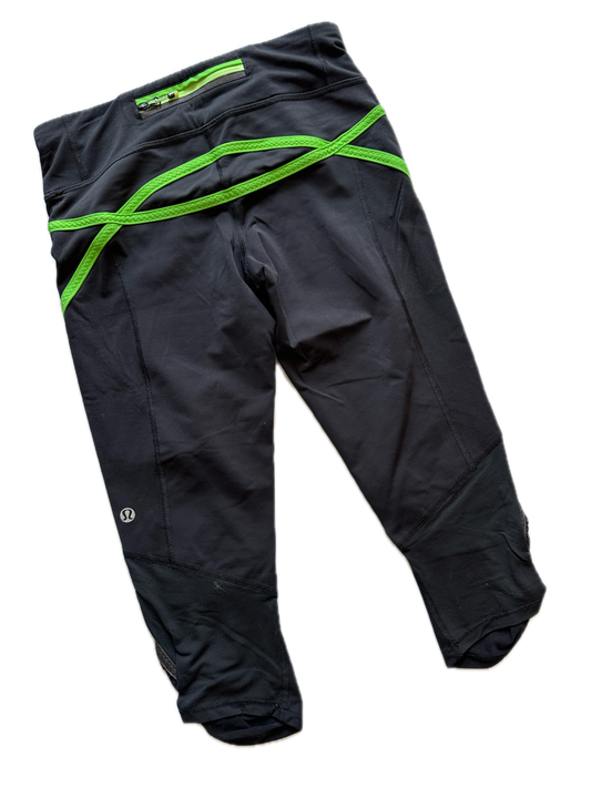 Capri 4 Lululemon negro/verde