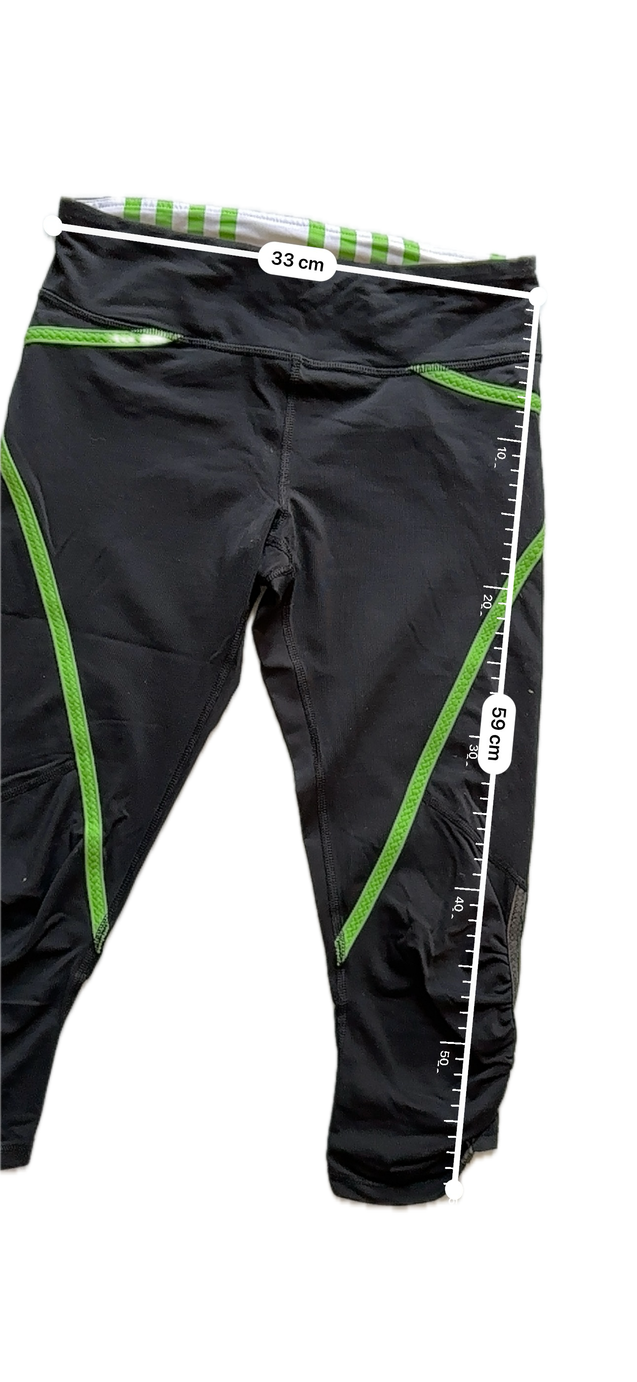 Capri 4 Lululemon negro/verde