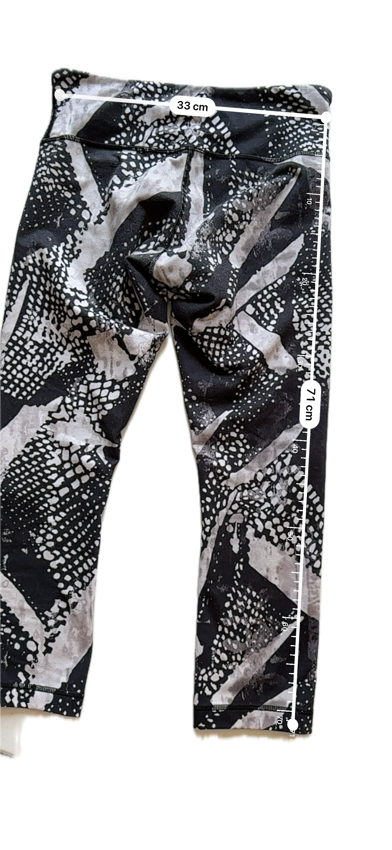 Legging 6 Lululemon negro/blanco